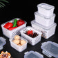 🔥🔥Household transparent plastic food storage box-Including drain basket💧