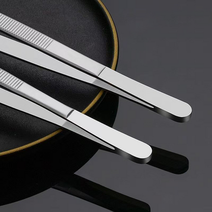 Multi-purpose Stainless Steel Anti-slip BBQ & Baking Tongs