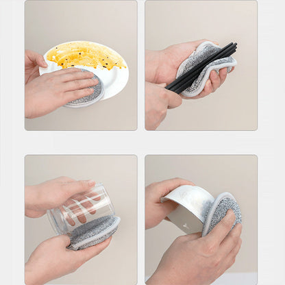 ✨✨Kitchen Double-Sided Round Sponge Scrubber