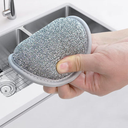 ✨✨Kitchen Double-Sided Round Sponge Scrubber