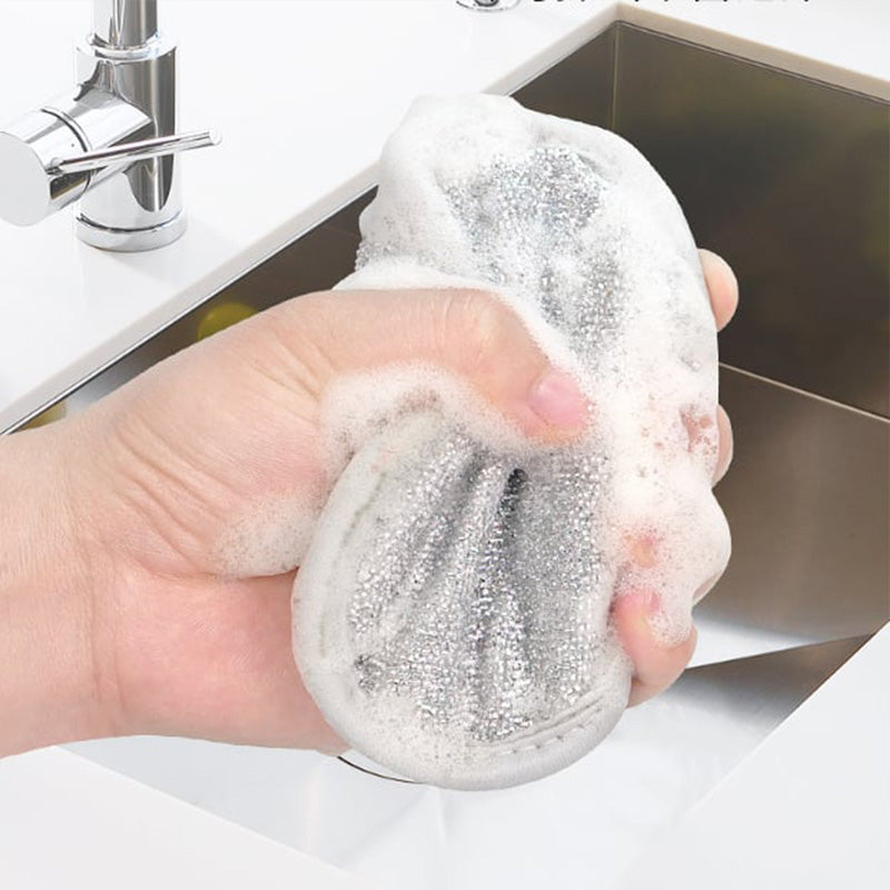 ✨✨Kitchen Double-Sided Round Sponge Scrubber