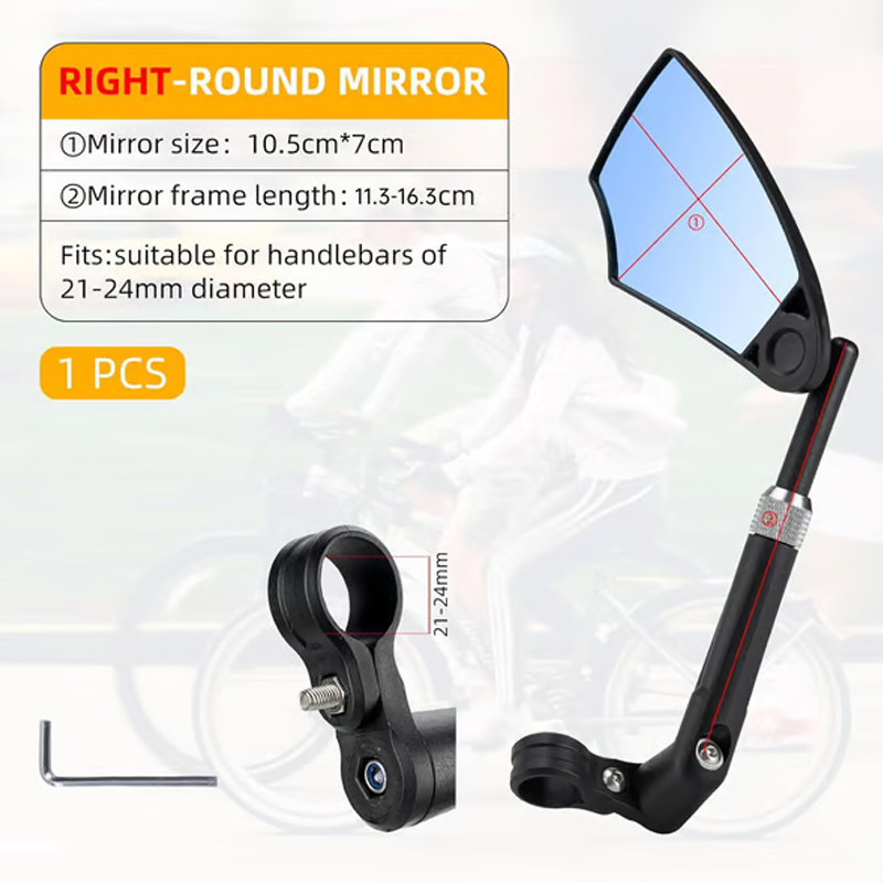 ⏳Limited-time 50% off⏰360° Adjustable Handlebar Bike Mirror🚵‍♂️