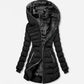 ⏳Limited-time 50% off⏰Women's Hooded Mid-Length Winter Coat with Plush Lining🧥