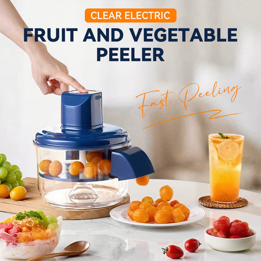 ⏳Limited-time 50% off⏰Transparent Electric Fruit and Vegetable Peeler🍇🧄🥔