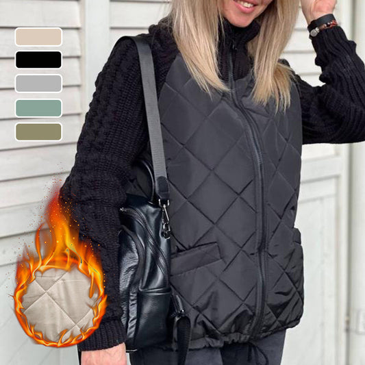 ⏳Limited-time 50% off⏰Women's Knit Patchwork Puffy Jacket🧥