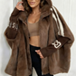 ⏳Limited-time 50% off⏰Women's Casual Hooded Zip-Up Plush Coat🧥