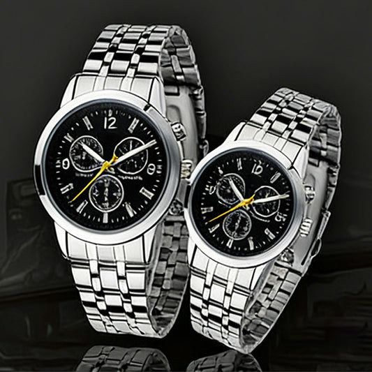 ⏳Limited-time 49% off⏰Classic 3-Eye Dial Casual Couple's Watch⌚