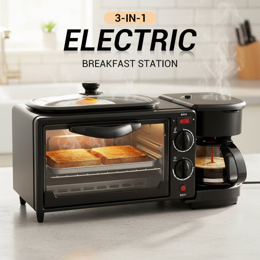 ⏳Limited-time 50% off⏰3-in-1 Electric Breakfast Station🍞☕🍳