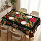 ⏳Limited-time 50% off⏰Mexican Floral Tablecloth with Scalloped Edge🏵️