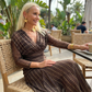 ⏳Limited-time 50% off⏰Bohemian V-Neck Ruched Mesh Maxi Dress👗