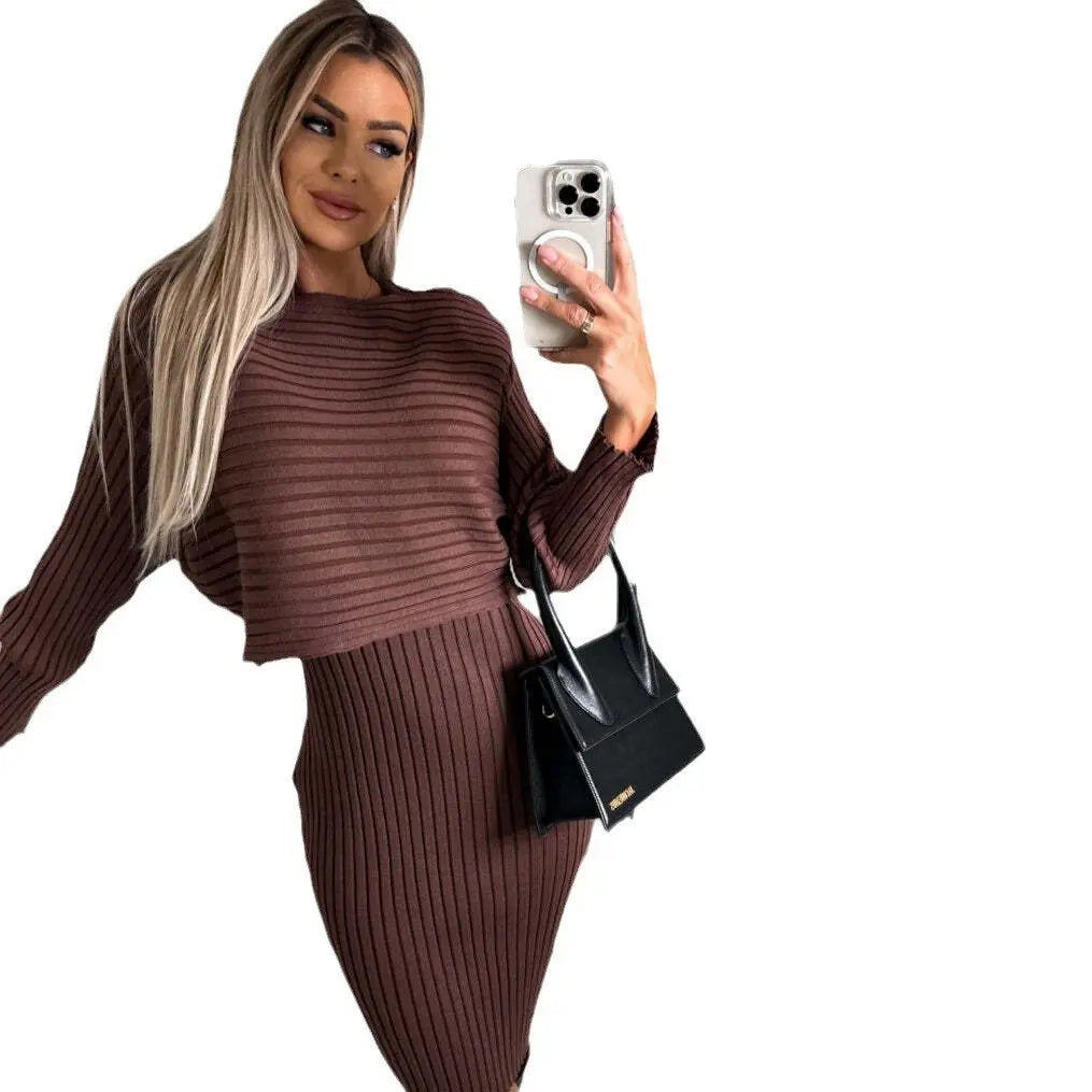 🔥HOT SALE🔥✨🥻Knit Pullover Sweater and Cami Dress Set(47%OFF) spiyle