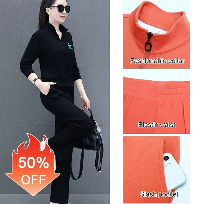 🎉New product launch💐 – Women’s loose slimming casual two-piece sportswear set (50% OFF) spiyle