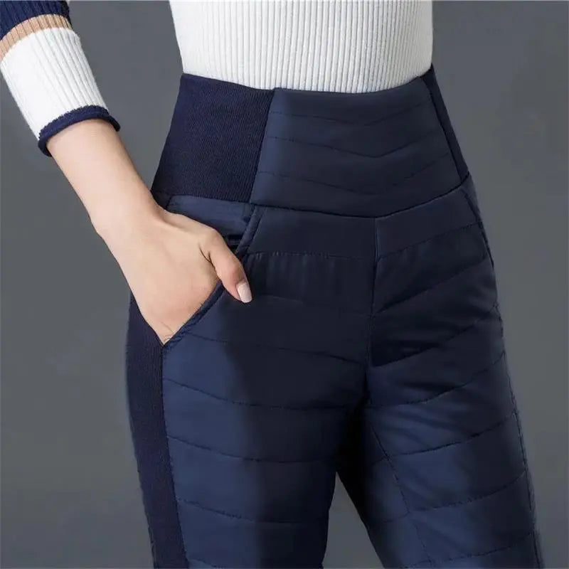 High Waist Light Down Pants spiyle