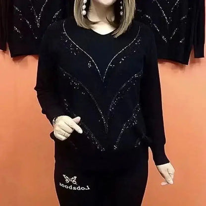 🔥HOT SALE 26.99🔥Women's V-Neckline Casual Clothing With Long Sleeves(46%OFF) spiyle