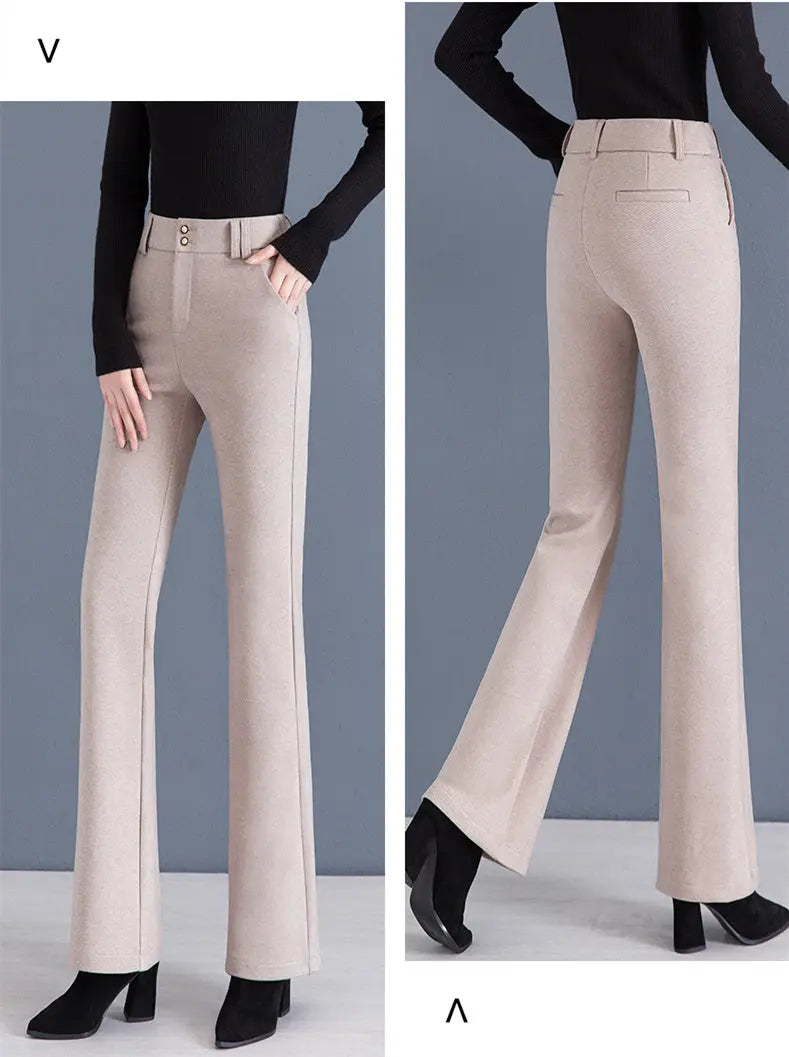 🔥HOT SALE🔥Women's Elegant High Waist Solid Flare Pants(43%OFF) spiyle