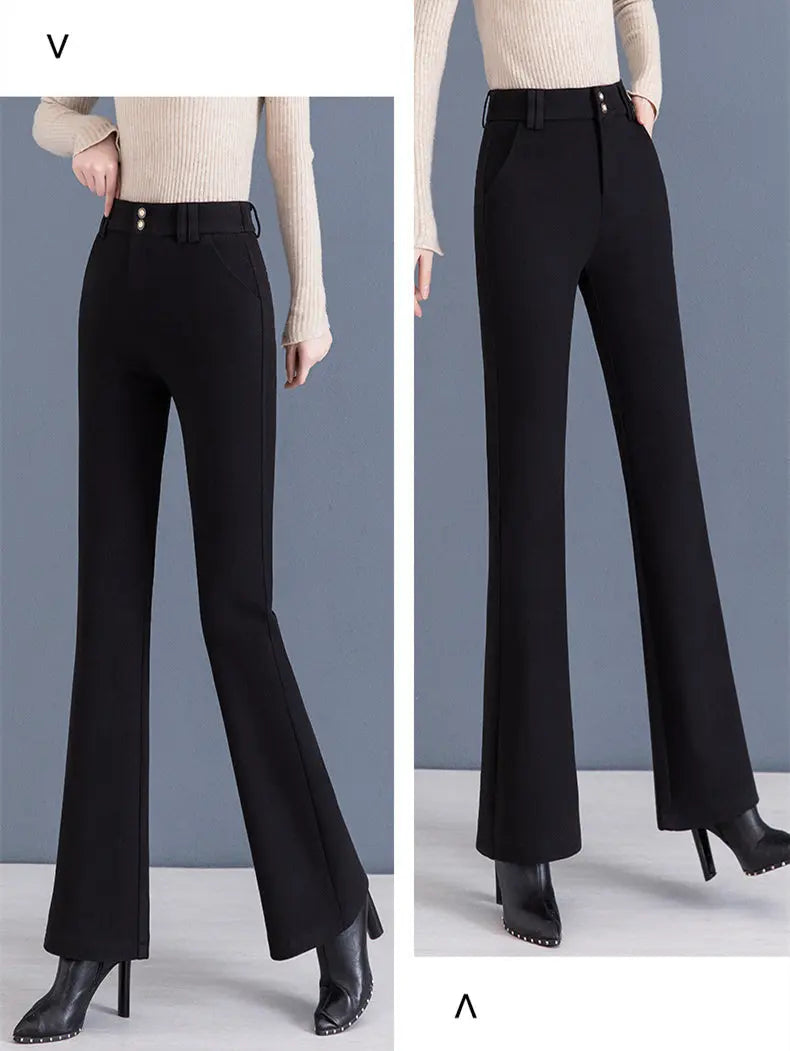 🔥HOT SALE🔥Women's Elegant High Waist Solid Flare Pants(43%OFF) spiyle