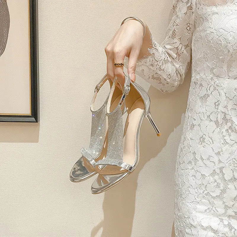 Elegant High Heels with Sparkling Embellishment jolieaprile11