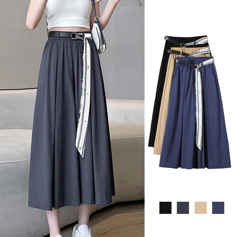 A-line Waistband Skirt Pants for Women jolieaprile11