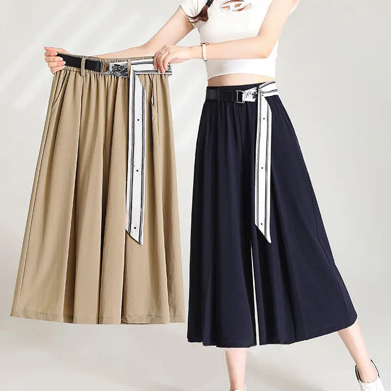 A-line Waistband Skirt Pants for Women jolieaprile11