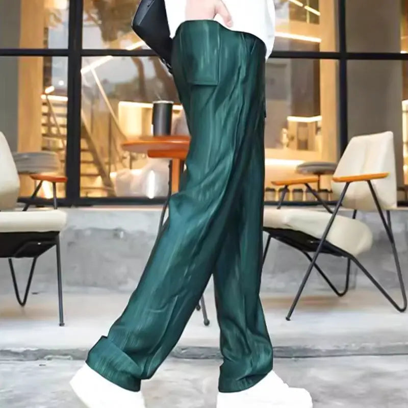 Men Luxury Glossy Casual Suits aiyoumoi