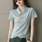 Women's Short Sleeve Cotton Lapel Golf Shirt jolieaprile11