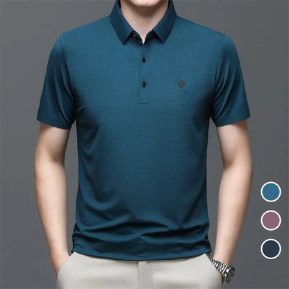 High Elastic Breathable Men's Short-sleeved T-shirt aimtoyou