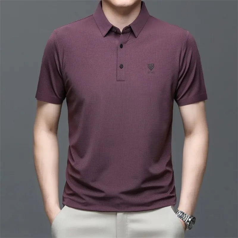 High Elastic Breathable Men's Short-sleeved T-shirt aimtoyou