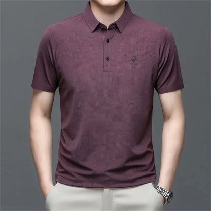 High Elastic Breathable Men's Short-sleeved T-shirt aimtoyou