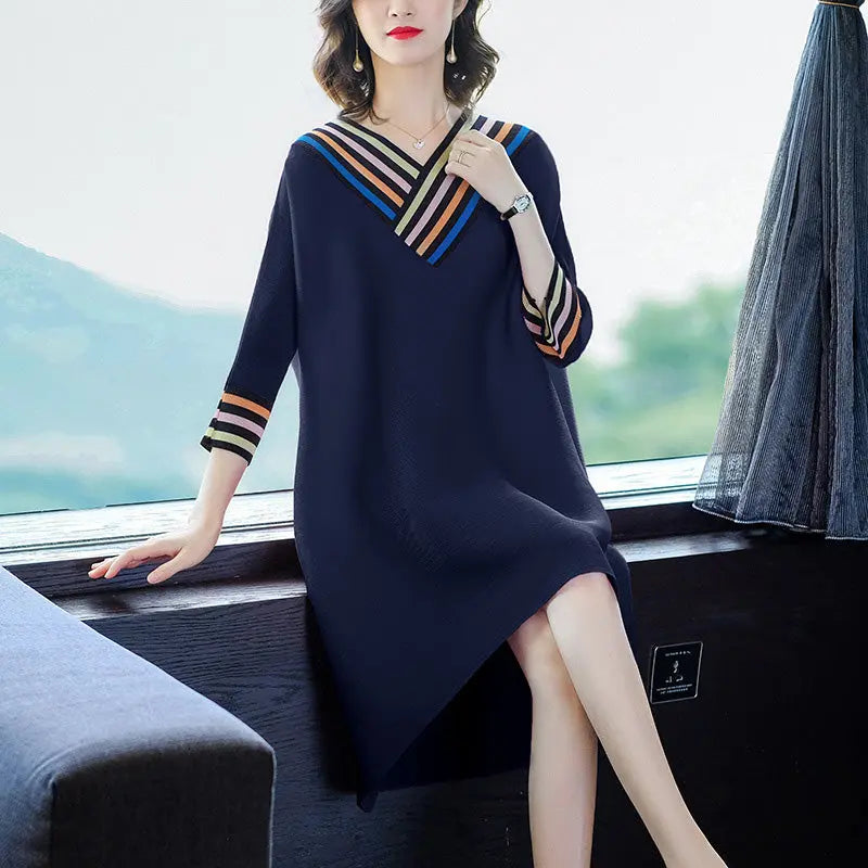 🎉New product launch💐– Elegant V-neck Loose Casual Cotton Robe Dress (80% OFF🔥) spiyle