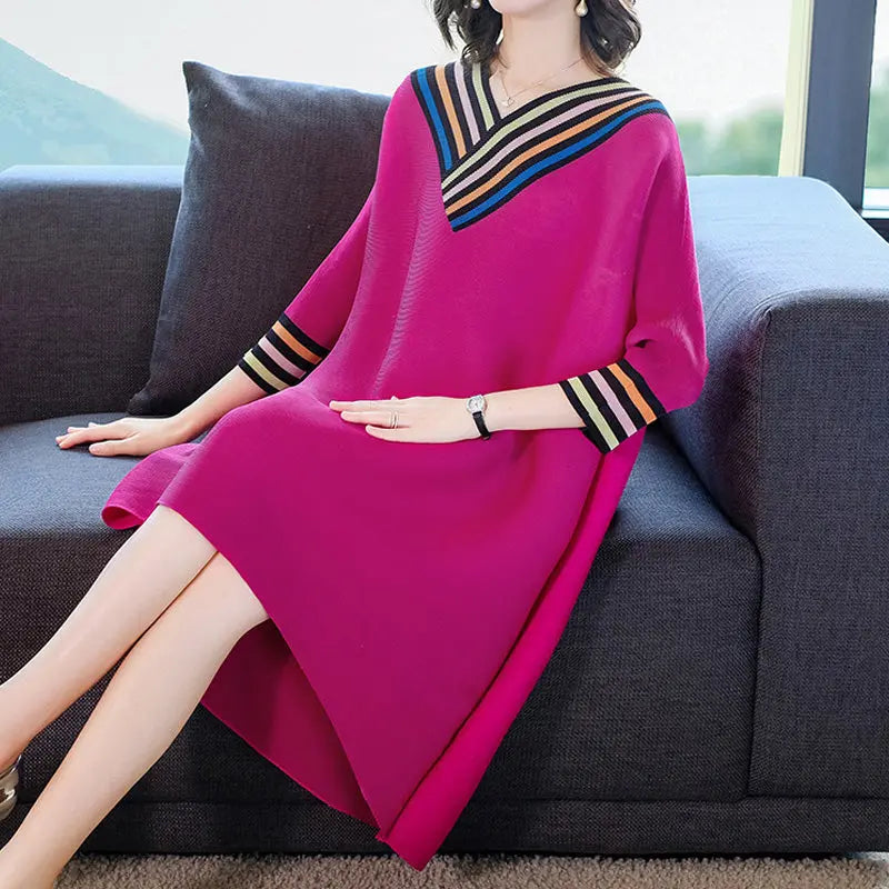 🎉New product launch💐– Elegant V-neck Loose Casual Cotton Robe Dress (80% OFF🔥) spiyle