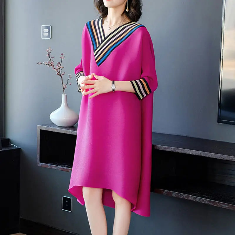 🎉New product launch💐– Elegant V-neck Loose Casual Cotton Robe Dress (80% OFF🔥) spiyle