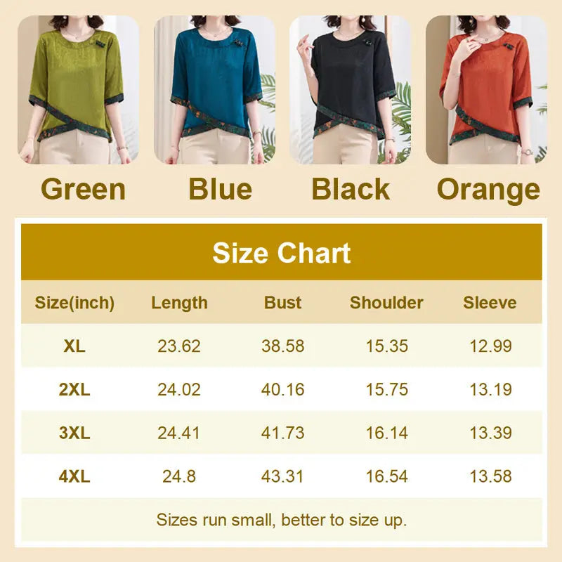 Women's Casual Round Neck Loose Shirt Top jolieaprile11