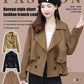 Korean Style Short Fashion Trench Coat spiyle