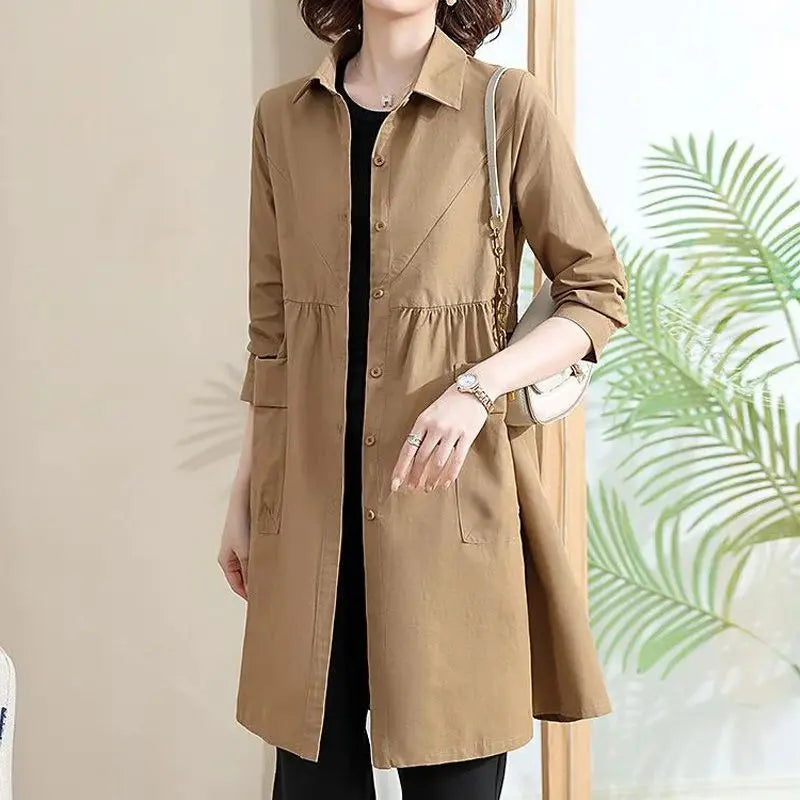 🔥Hot Sale $26.99🔥 Women’s Mid-length Trench Coat Casual Windbreaker(40%OFF) jolieaprile11