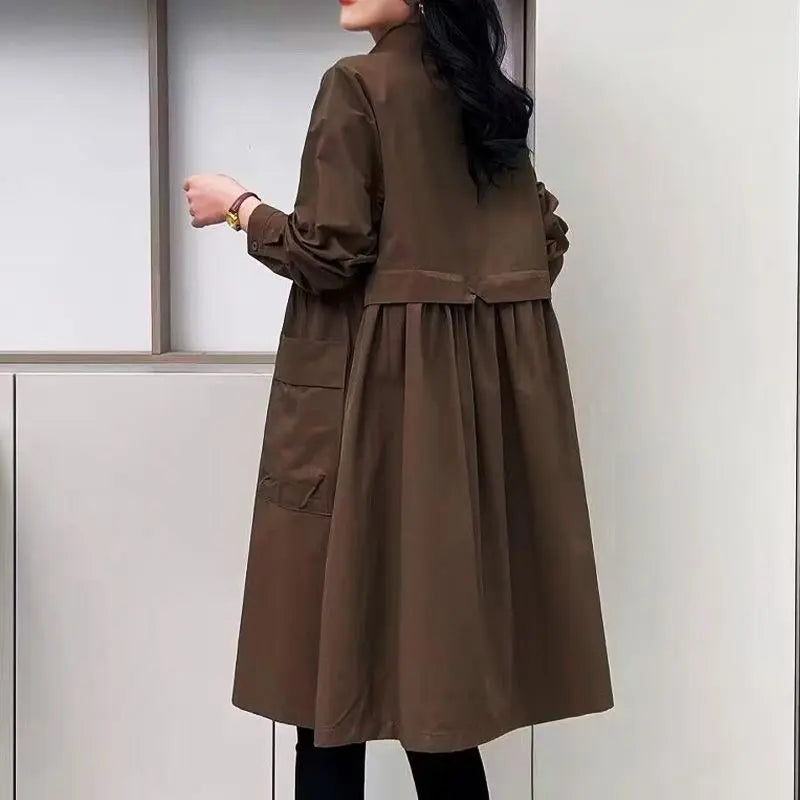 🔥Hot Sale $26.99🔥 Women’s Mid-length Trench Coat Casual Windbreaker(40%OFF) jolieaprile11