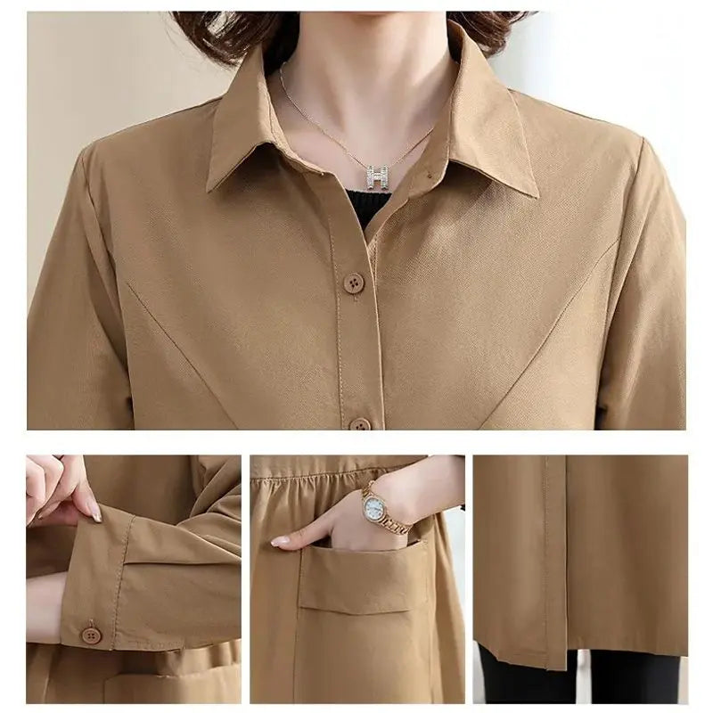 🔥Hot Sale $26.99🔥 Women’s Mid-length Trench Coat Casual Windbreaker(40%OFF) jolieaprile11