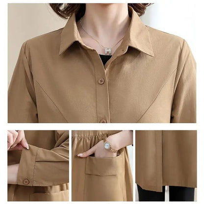 🔥Hot Sale $26.99🔥 Women’s Mid-length Trench Coat Casual Windbreaker(40%OFF) jolieaprile11