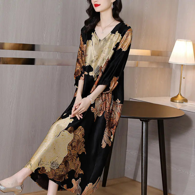 🎉New Product Launch💐– Women’s Elegent Loose Printed Dress（50%OFF） spiyle