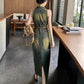 【Belt Included】Vintage Lapel Slimming Split Denim Dress jolieaprile11