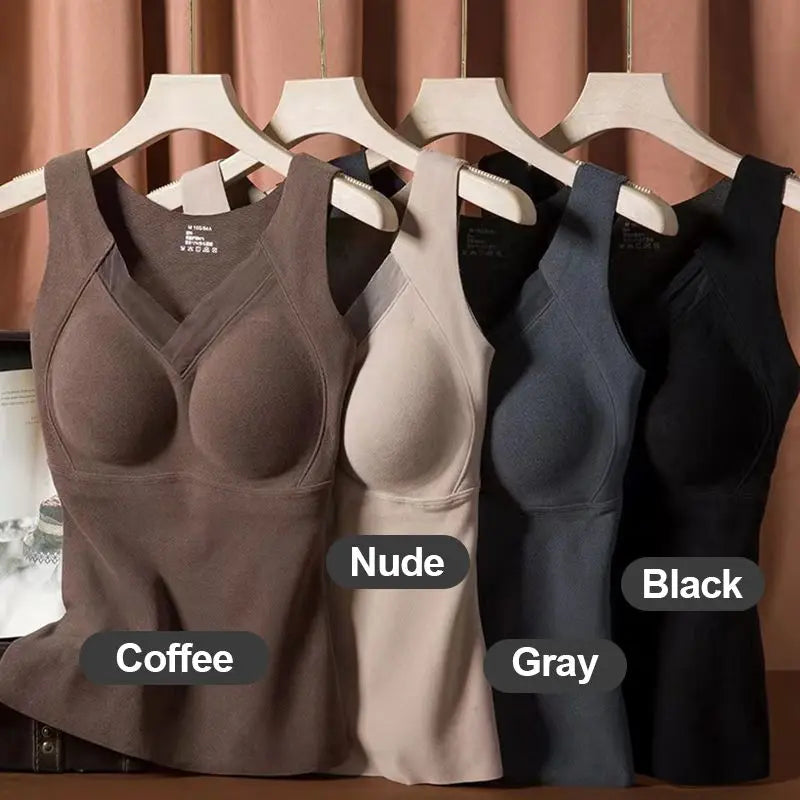 🔥HOT SALE 23.99🔥Graphene Self-heating Camisole With Built-in Bra(40%OFF) spiyle