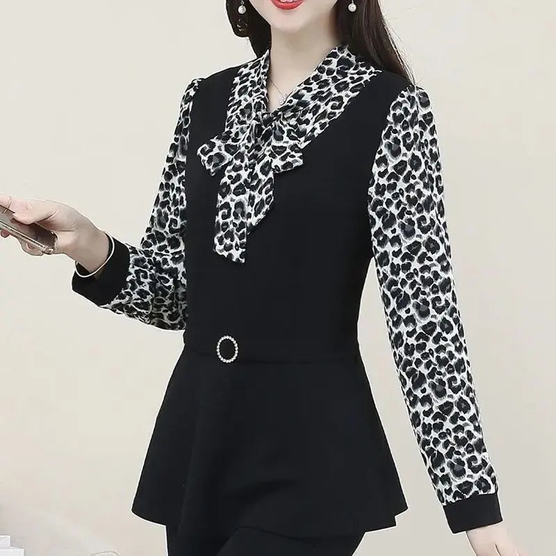 🔥HOT SALE 26.99🔥Women’s Fashionable Age-reducing Long-sleeve Blouse Fake 2-piece(49%OFF) spiyle