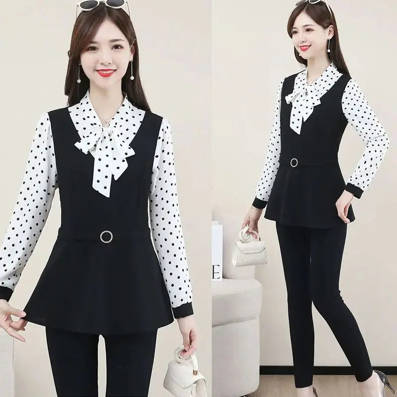 🔥HOT SALE 26.99🔥Women’s Fashionable Age-reducing Long-sleeve Blouse Fake 2-piece(49%OFF) spiyle