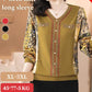 Stylish V-neck Rhinestone-embellished Top For Autumn spiyle