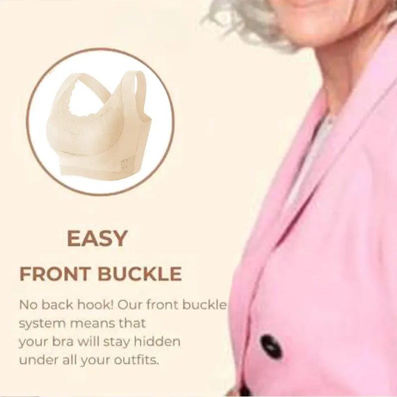 🔥Comfy Bra Front Cross Side Buckle Lace Bras🔥 spiyle