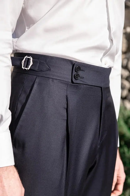 Men's Solid Color Straight Casual Trousers spiyle