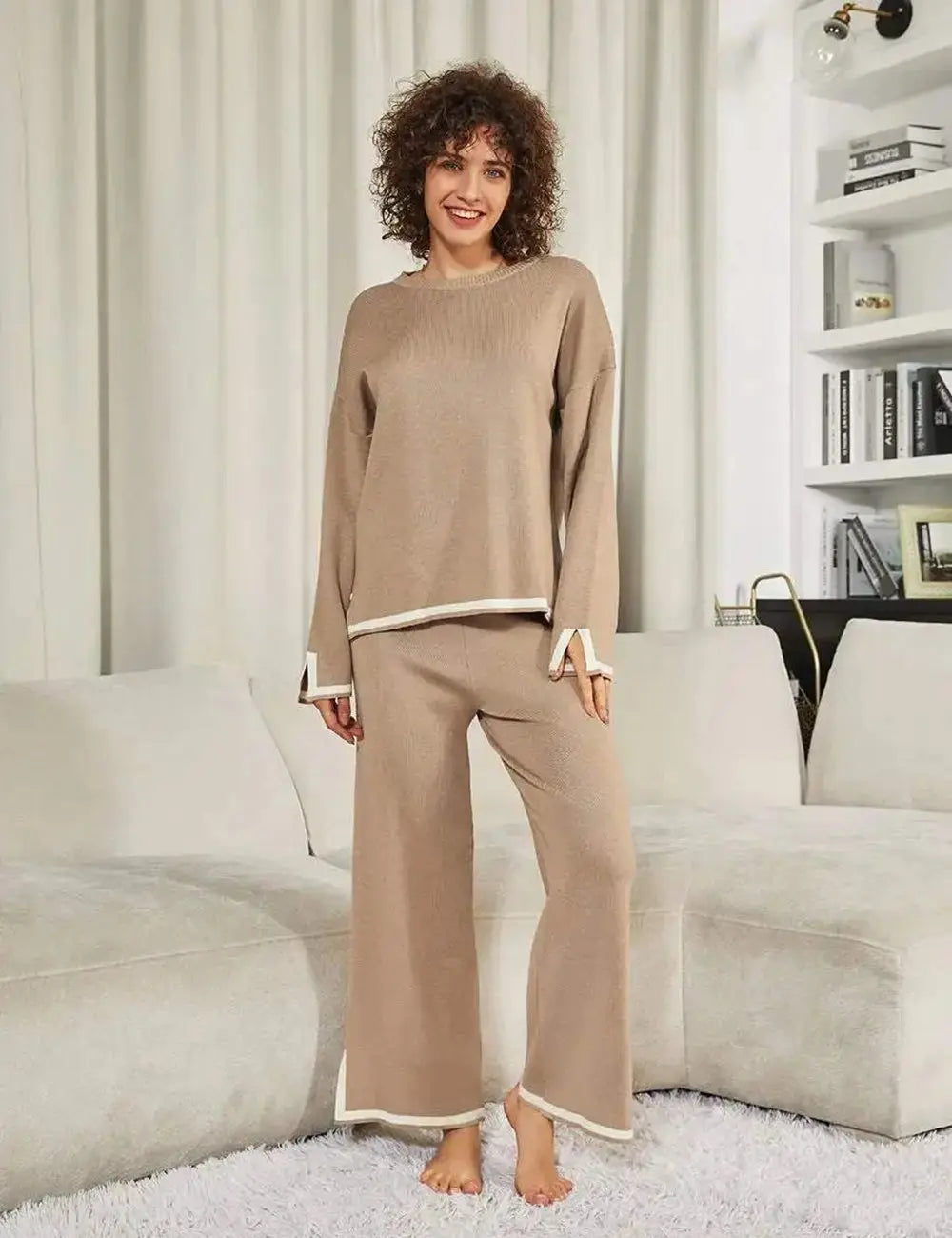 🎉New Product Launch💐– Classy Elastic Knit Lounge Set（50% OFF🔥） spiyle