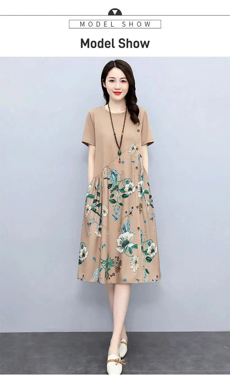 🔥NEW YEAR SALE 48% OFF🔥High-end Cotton and Linen Dress spiyle