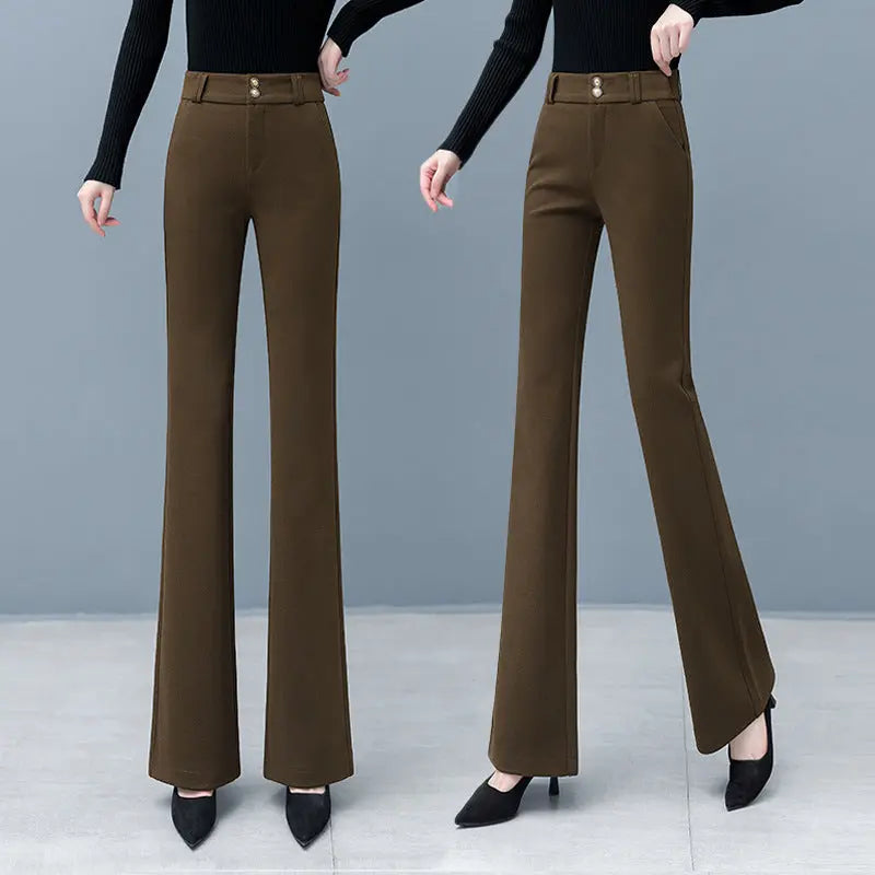 🔥HOT SALE🔥Women's Elegant High Waist Solid Flare Pants(43%OFF) spiyle