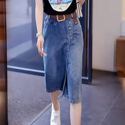🔥New Year Hot Sale🔥Denim Half Skirt spiyle