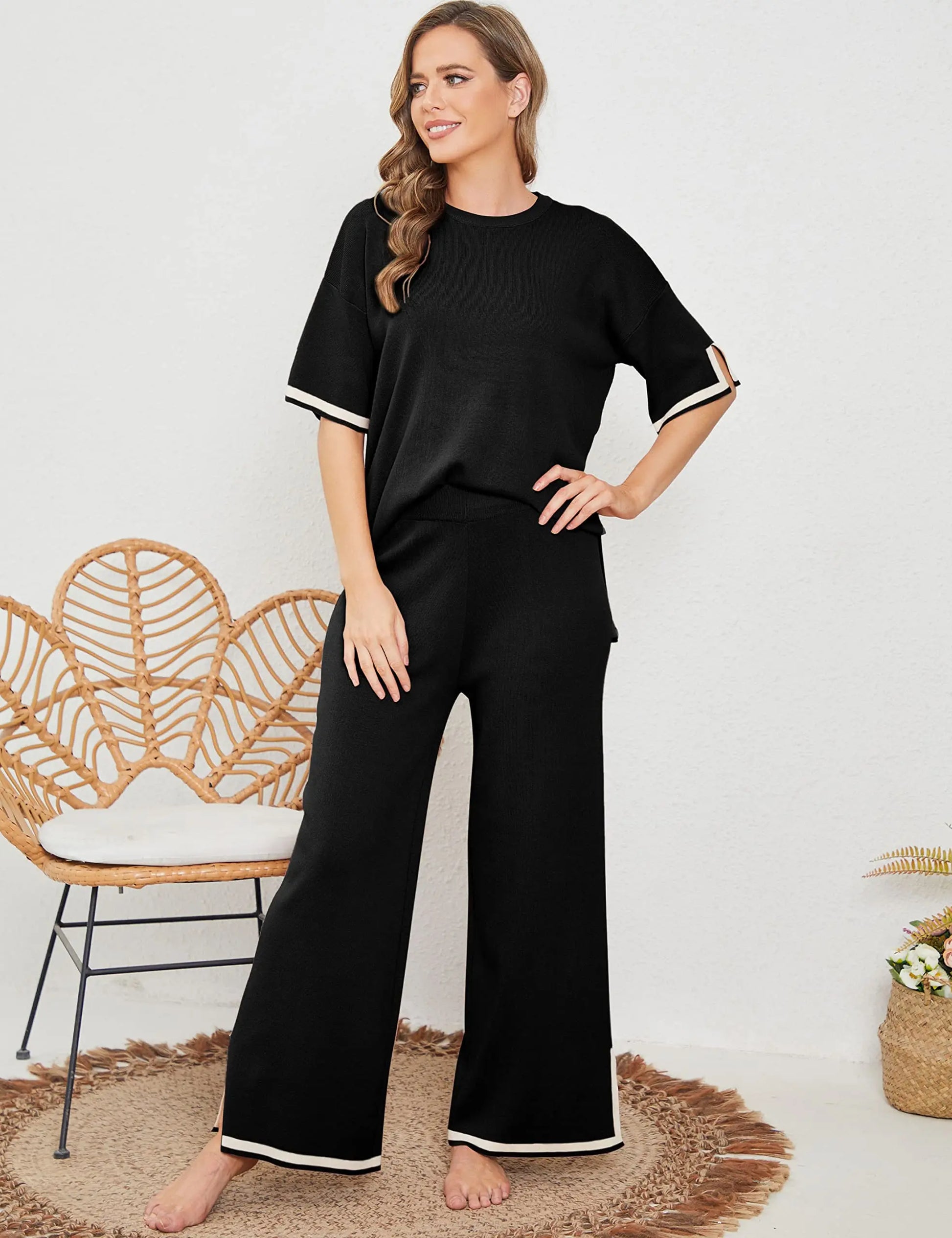 🎉New Product Launch💐– Classy Elastic Knit Lounge Set（50% OFF🔥） spiyle